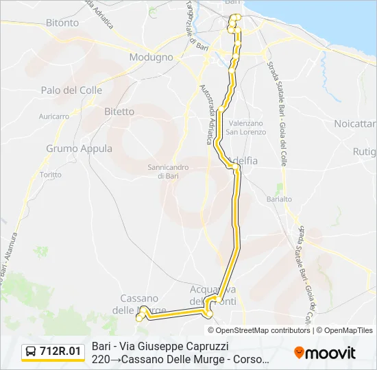 712R.01 Bus Line Map