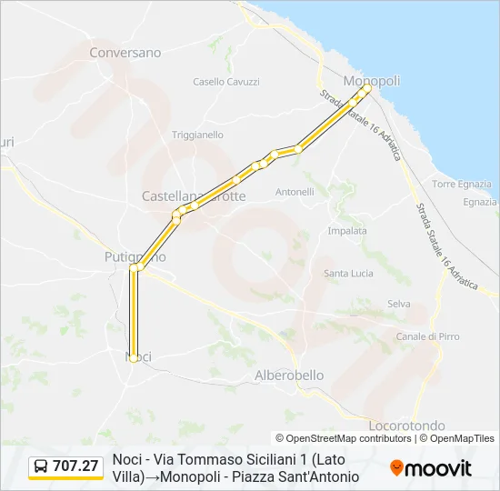 707.27 Bus Line Map