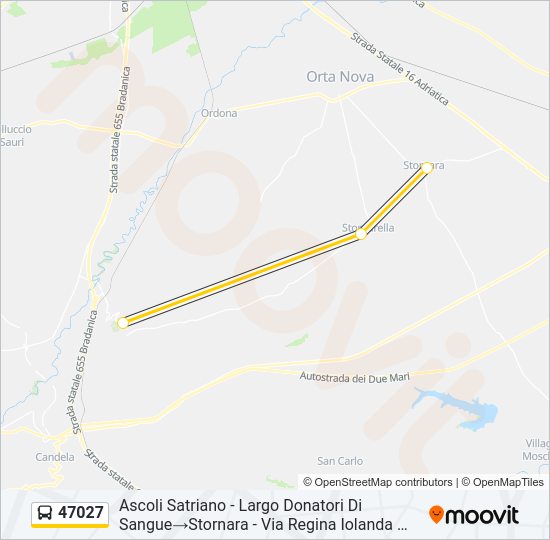 47027 Bus Line Map
