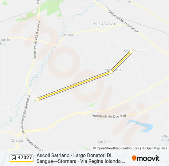47027 Bus Line Map