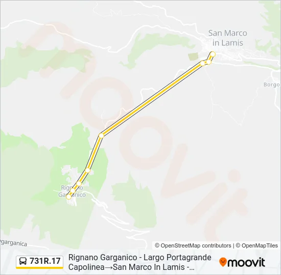731R.17 Bus Line Map