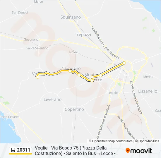 20311 Bus Line Map
