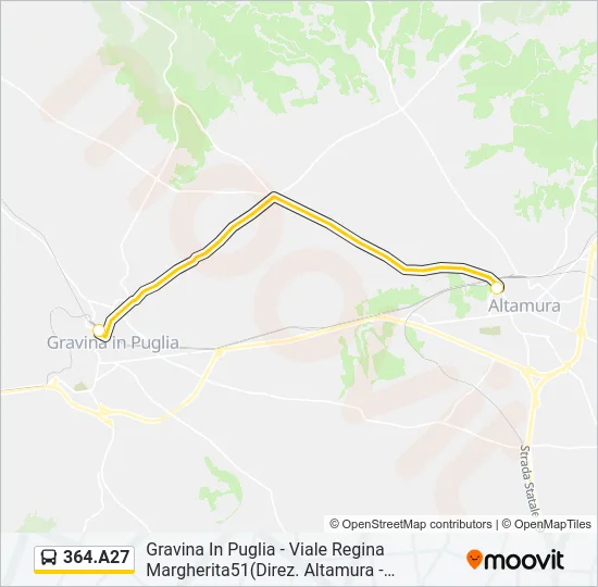364.A27 Bus Line Map