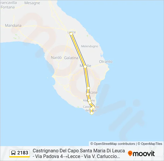 2183 Bus Line Map