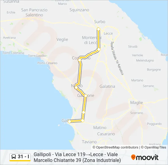 31 - I Bus Line Map