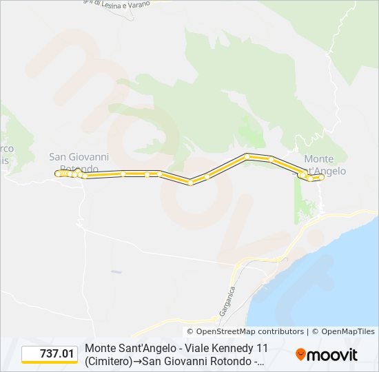 737.01 bus Line Map