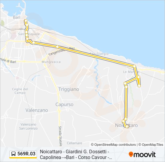 569R.03 bus Line Map