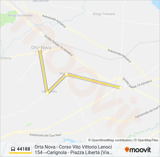 44188 Bus Line Map