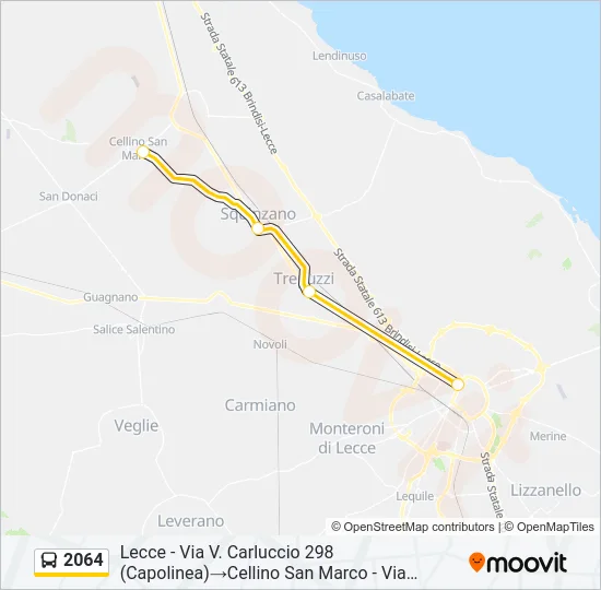 2064 Bus Line Map
