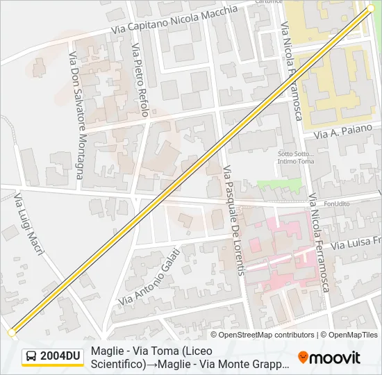 2004DU Bus Line Map