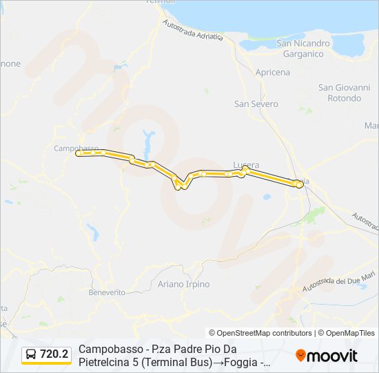 720.2 bus Line Map