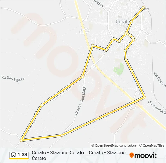 1.33 Bus Line Map