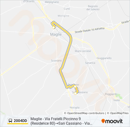 2004DD bus Line Map