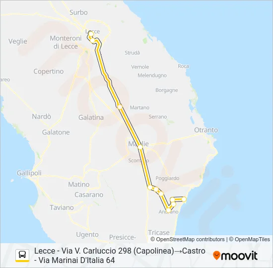 0082 - F Bus Line Map