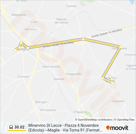 30.02 Bus Line Map