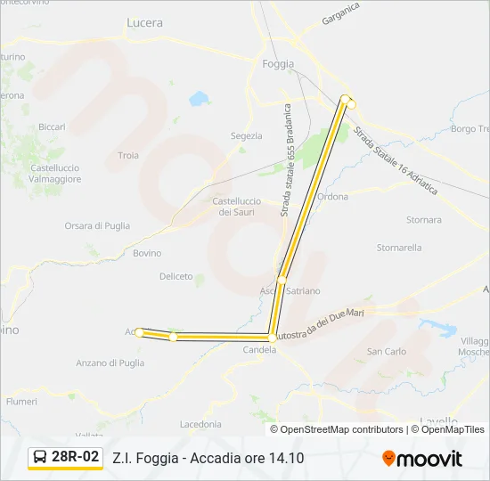28R-02 Bus Line Map