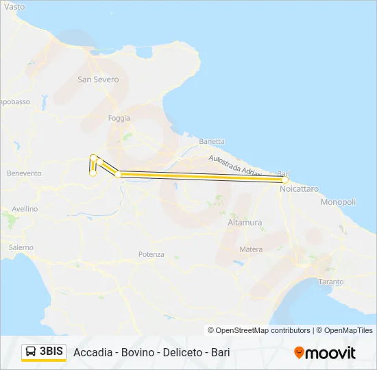 3BIS Bus Line Map
