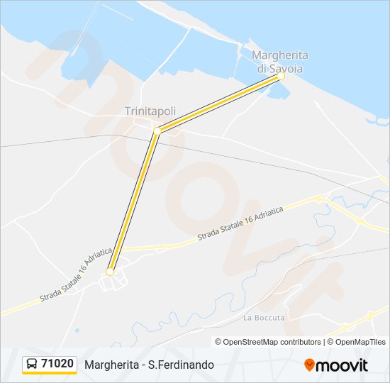 71020 Bus Line Map
