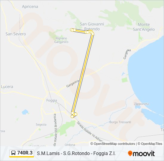 740R.3 bus Line Map