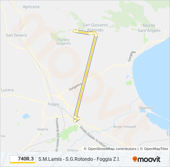 740R.3 bus Line Map