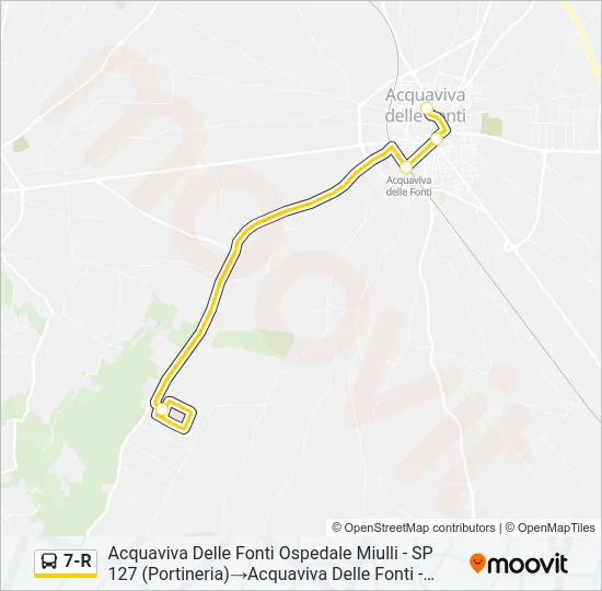 7-R Bus Line Map