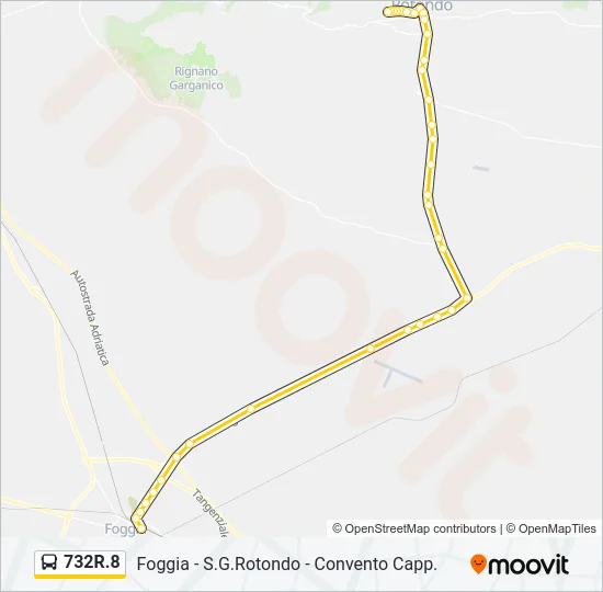 732R.8 Bus Line Map
