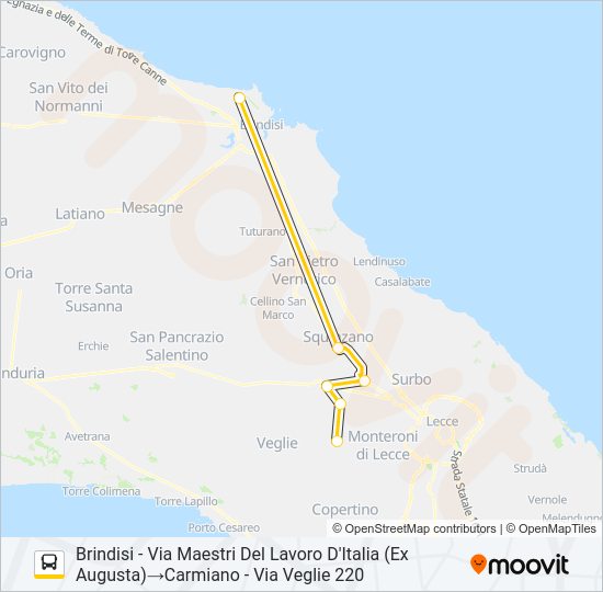 1502 - I Bus Line Map