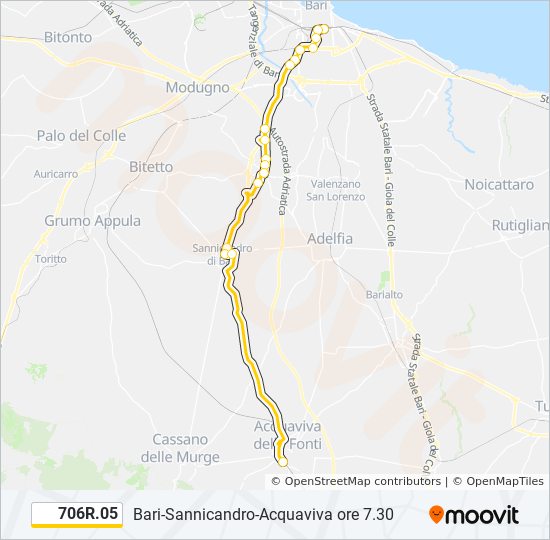 706R.05 bus Line Map