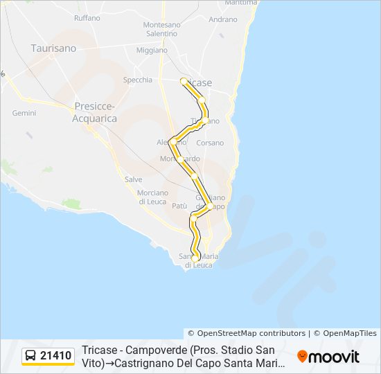 21410 bus Line Map