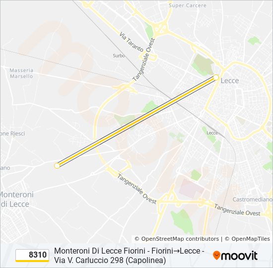 8310 bus Line Map