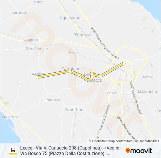 20316 NS bus Line Map