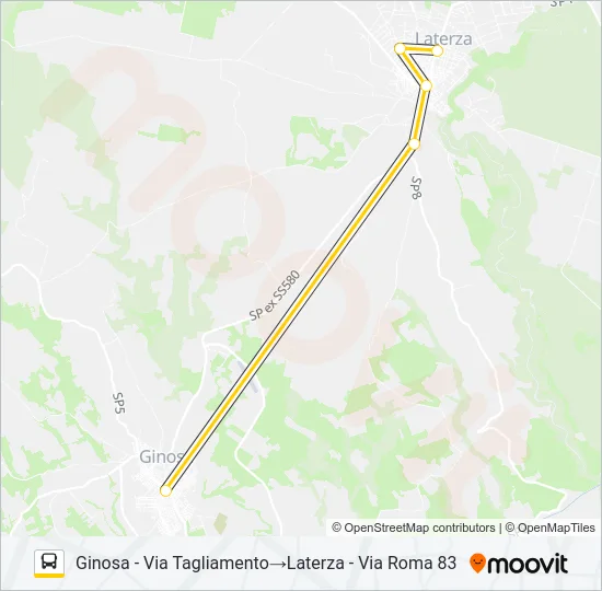 Percorso linea bus 710.47.01