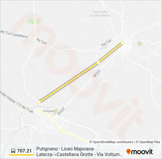 707.21 Bus Line Map