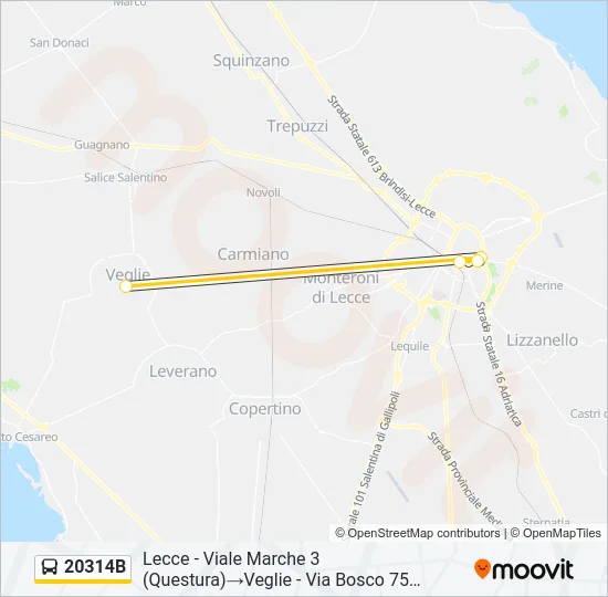 20314B Bus Line Map