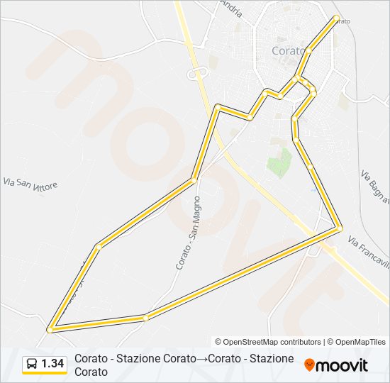 1.34 bus Line Map