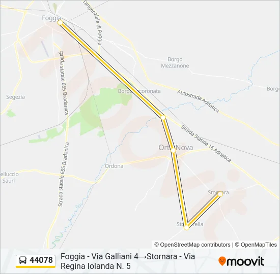 44078 Bus Line Map