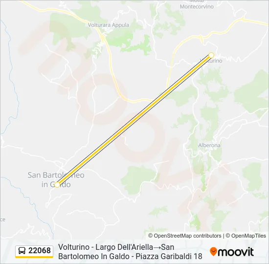22068 Bus Line Map