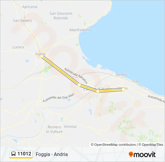 11012 Bus Line Map