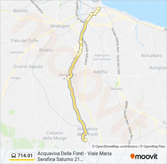 714.01 Bus Line Map