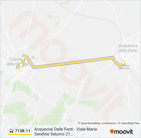 713R.11 Bus Line Map