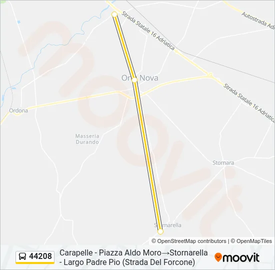 44208 Bus Line Map