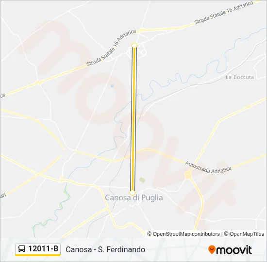 12011-B Bus Line Map
