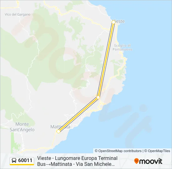 60011 Bus Line Map