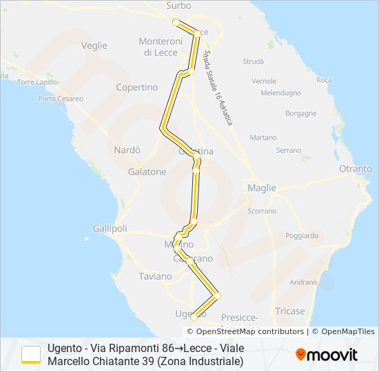 0015 - F bus Line Map