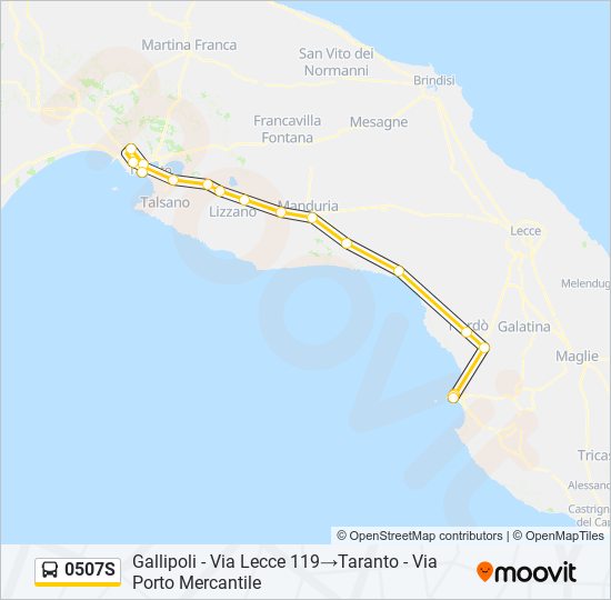 0507S bus Line Map