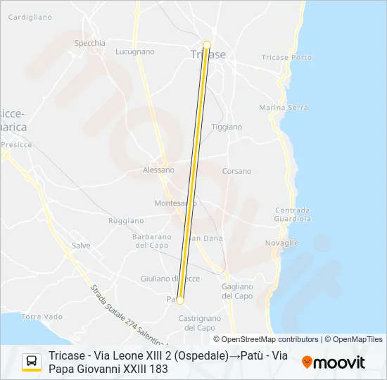 2134BS - 2 Bus Line Map