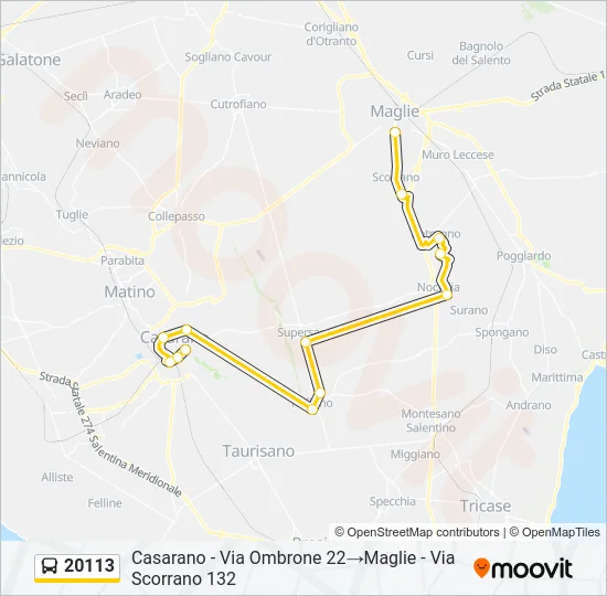 20113 Bus Line Map