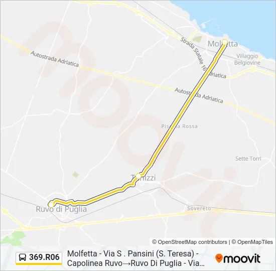 369.R06 Bus Line Map