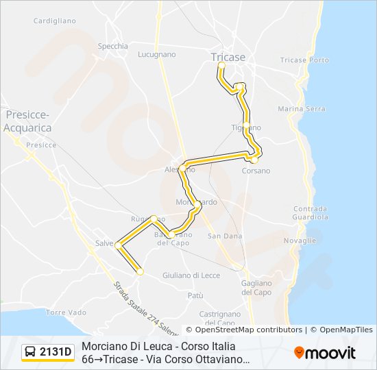 2131D bus Line Map