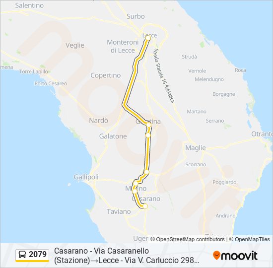 2079 bus Line Map